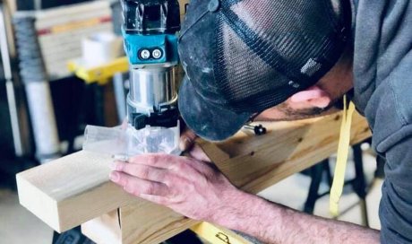 Fabrication de colonnes et poutres en bois - La Roche-sur-Foron - BRIGADE DU BÂTIMENT